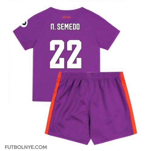 Camiseta Wolves Nelson Semedo #22 Tercera Equipación para niños 2024-25 manga corta (+ pantalones cortos)